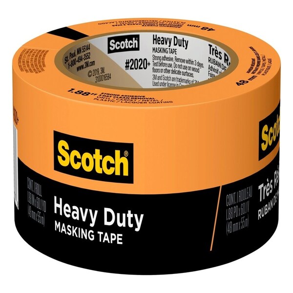 Scotch Scotch 1.88 in. W X 60 yd L Orange Strong Strength Masking Tape 1 pk 2020 PLUS-48TP - main